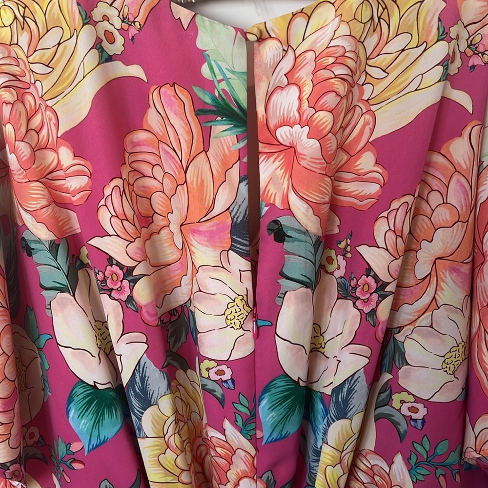 FARM Rio Pink Floral Wide-Leg Jumpsuit - Picture 8 of 10